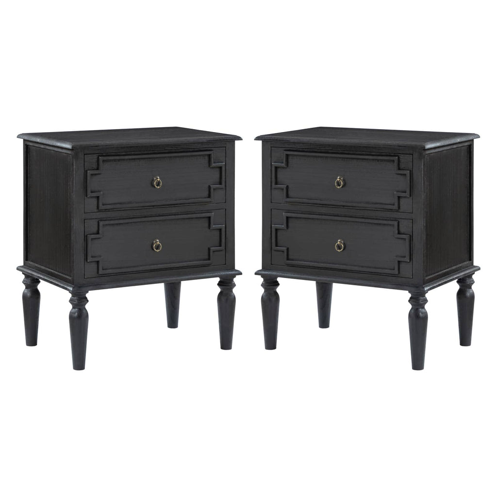 Joah 28Tall Farmhouse 2-Drawer Nightstand with Built-in Charging(Optional Types)
