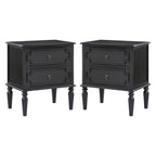 Joah 28Tall Farmhouse 2-Drawer Nightstand with Built-in Charging(Optional Types)