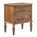 Joah 28Tall Farmhouse 2-Drawer Nightstand with Built-in Charging(Optional Types)