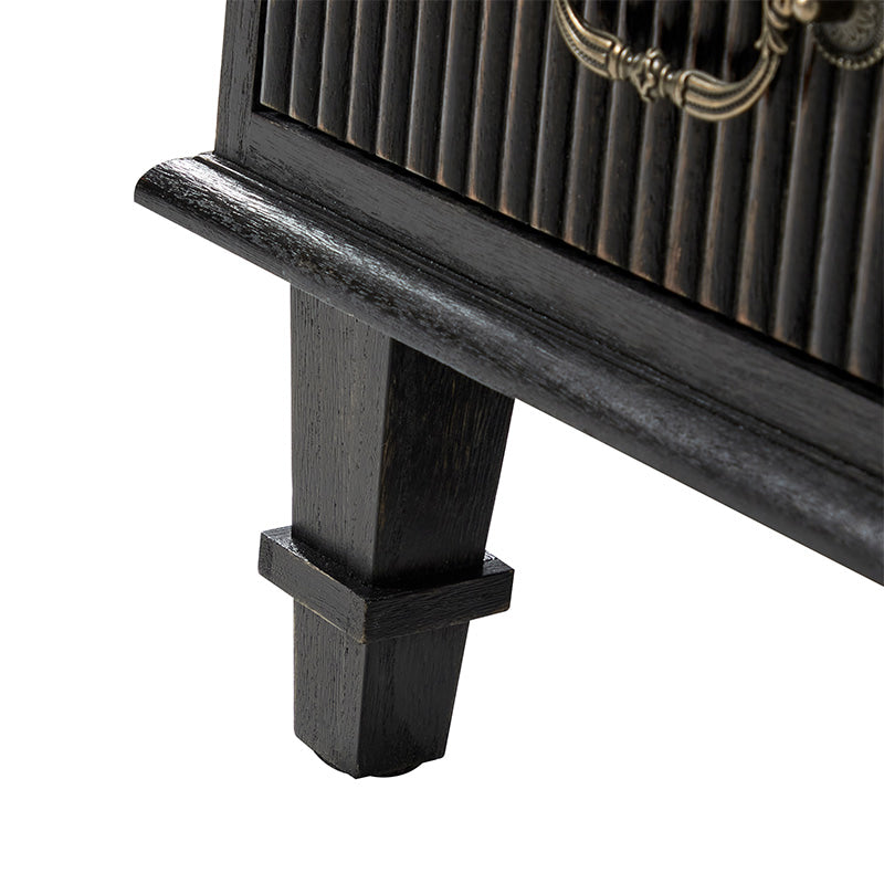 Galatea 3-Drawer Rustic Nightstand with Charging Station(Optional Types)