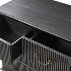 Galatea 3-Drawer Rustic Nightstand with Charging Station(Optional Types)