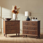 Galatea 3-Drawer Rustic Nightstand with Charging Station(Optional Types)