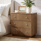 Camille Solid Wood Nightstand with Drawers