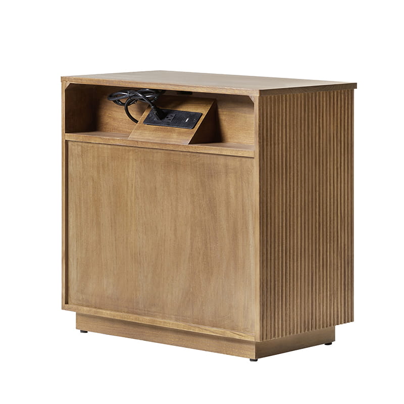 Camille Solid Wood Nightstand with Drawers