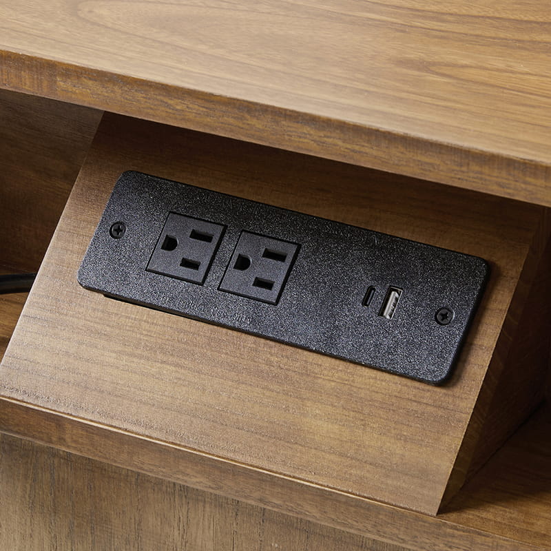 Camille Solid Wood Nightstand with Drawers