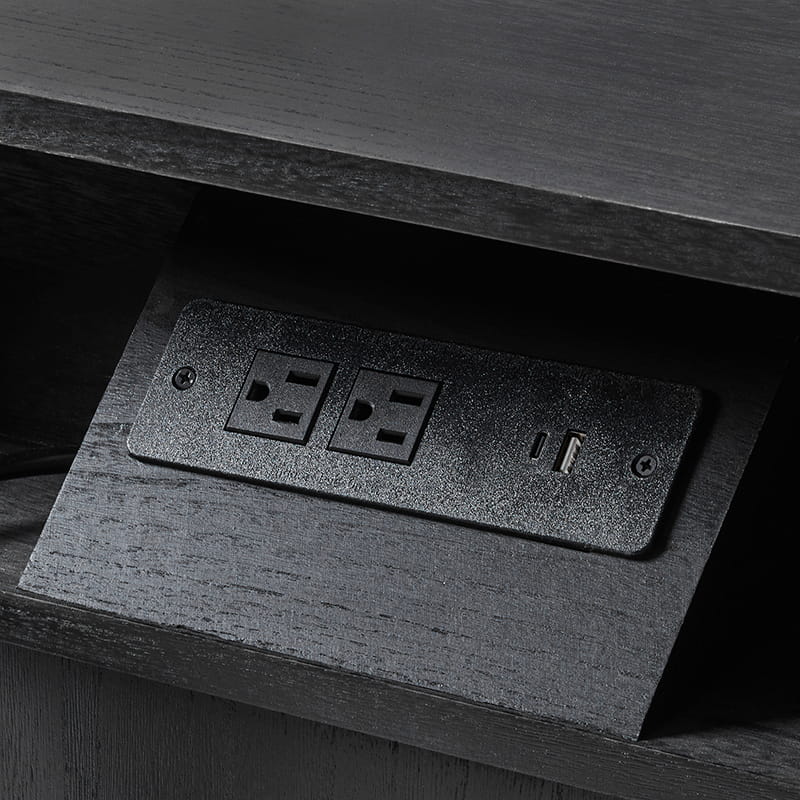 Camille Solid Wood Nightstand with Drawers