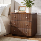 Camille Solid Wood Nightstand with Drawers