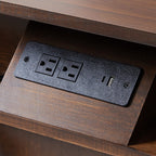 Camille Solid Wood Nightstand with Drawers