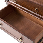 Jules Classic Solid Wood 3-Drawer Nightstand with USB Ports