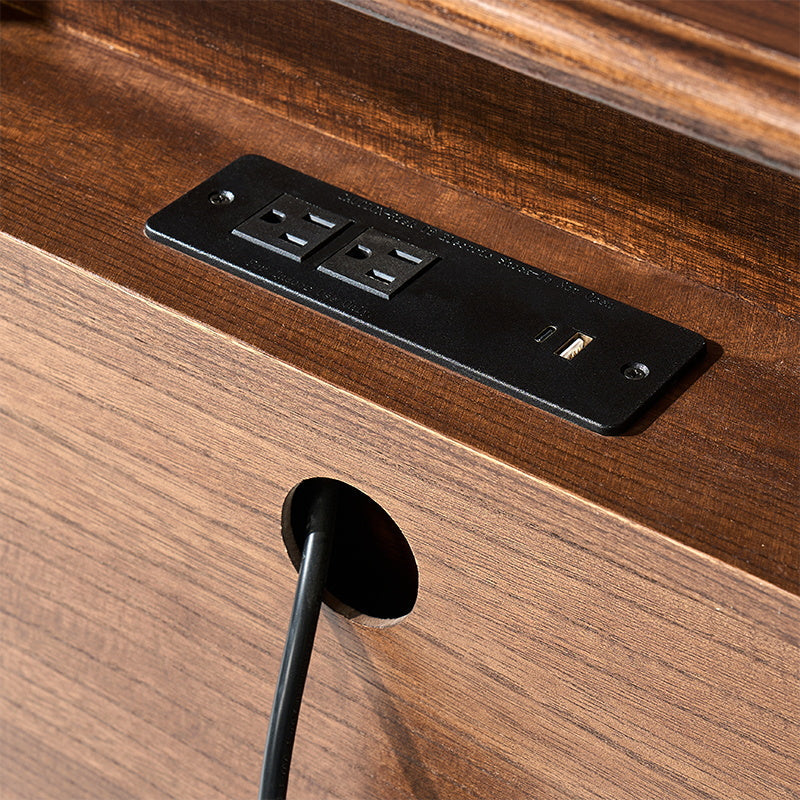 Galatea Fluted 3-Drawer Nightstand in Transitional Style