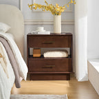 Yoel Hidden Drawer Nightstand with Built-in Outlets(Optional Types)