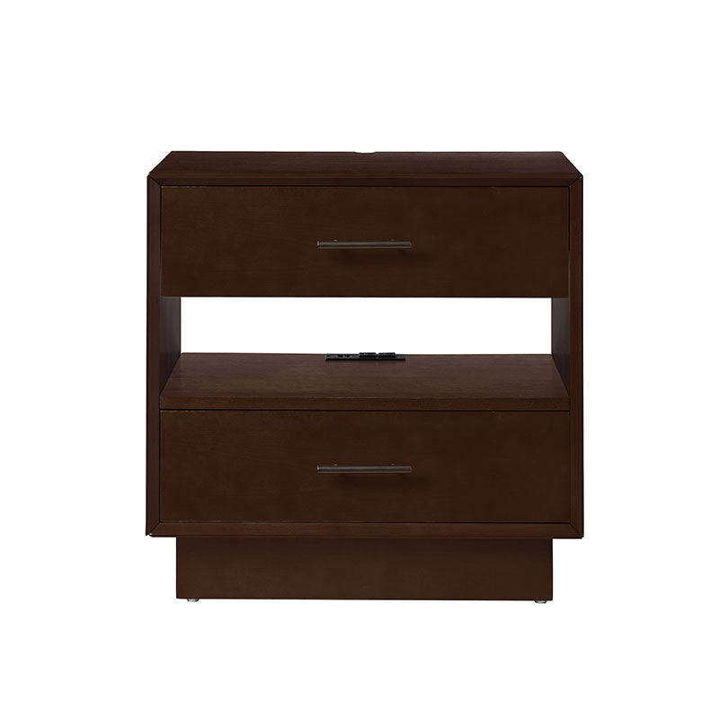 Yoel Hidden Drawer Nightstand with Built-in Outlets(Optional Types)