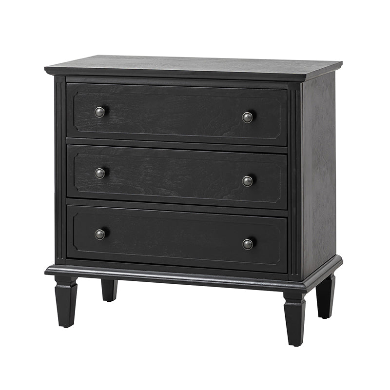 Transitional Wood Nightstand with Drawers and Power Outlet(Optional Types)