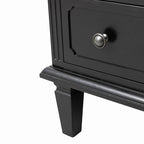 Transitional Wood Nightstand with Drawers and Power Outlet(Optional Types)