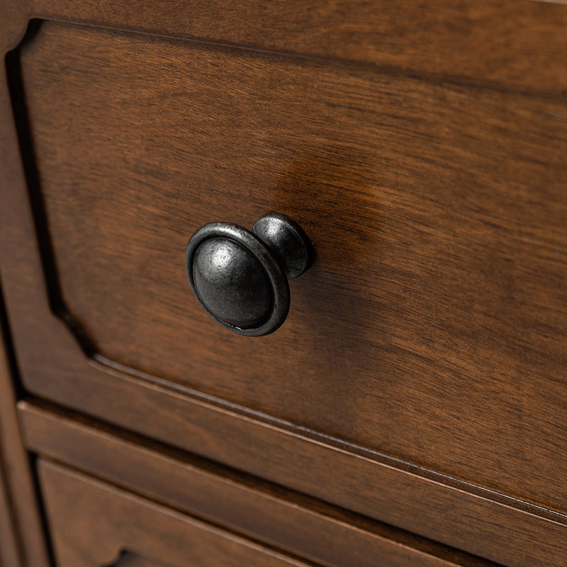 Transitional Wood Nightstand with Drawers and Power Outlet(Optional Types)