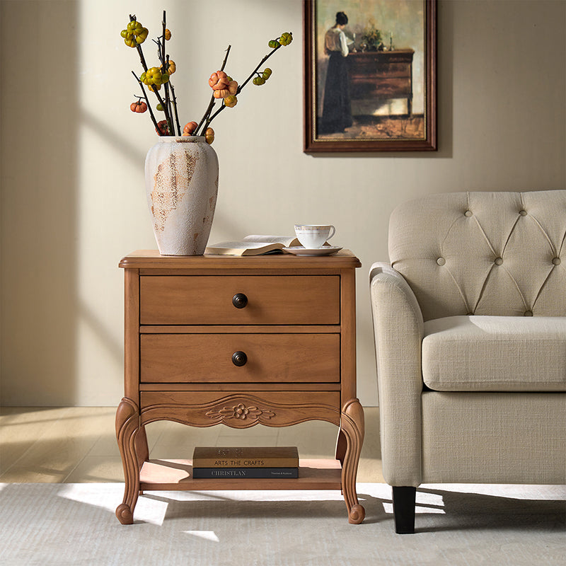 Nina Traditional Modern Exquisite Fully Assembled Nightstand with Hidden Drawer(Optional Types)