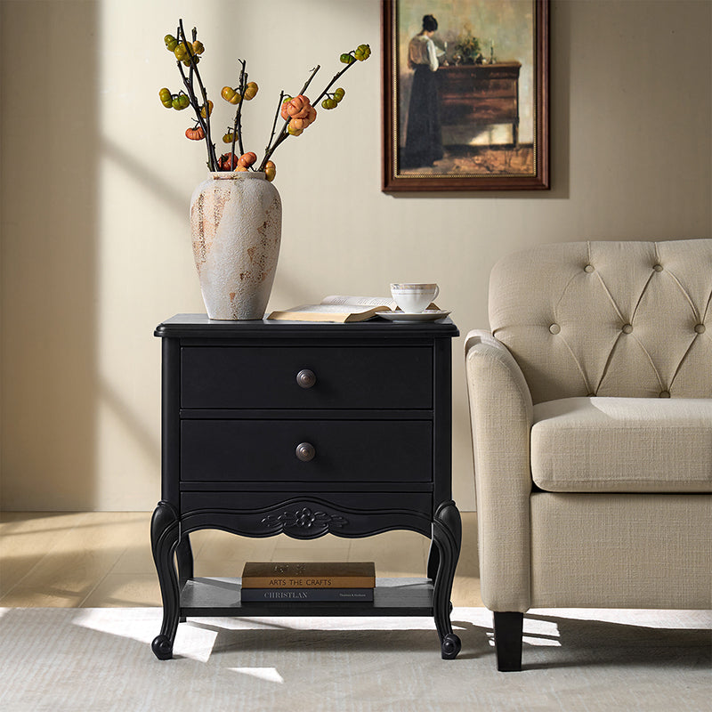 Nina Traditional Modern Exquisite Fully Assembled Nightstand with Hidden Drawer(Optional Types)
