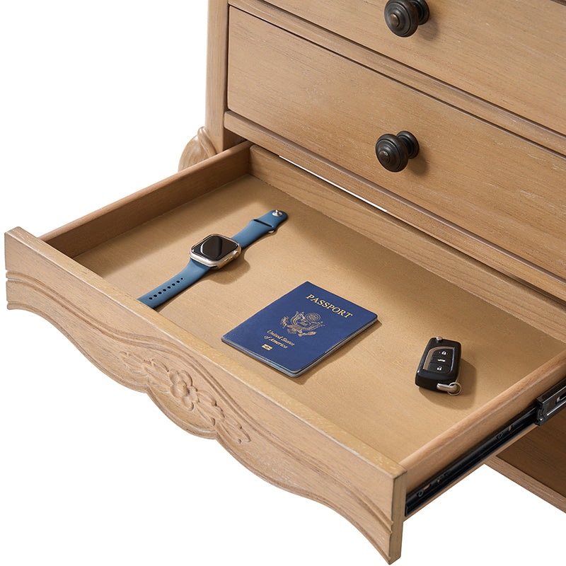 Nina Traditional Modern Exquisite Fully Assembled Nightstand with Hidden Drawer(Optional Types)