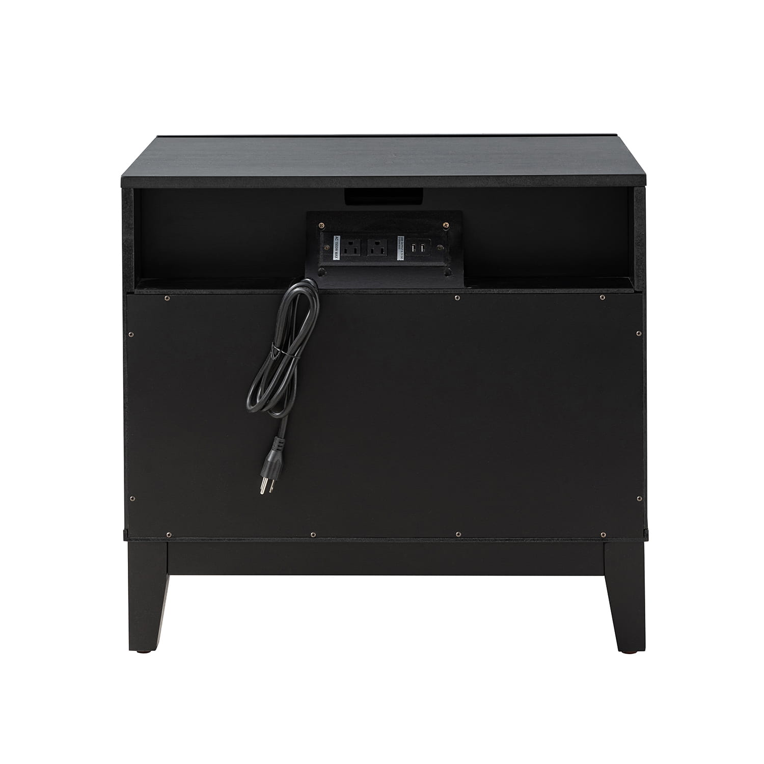 Kamu 2 - Drawer Nightstand Chest with Built-in Outlets(Optional Types)