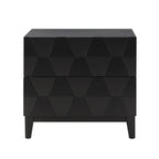 Kamu 2 - Drawer Nightstand Chest with Built-in Outlets(Optional Types)