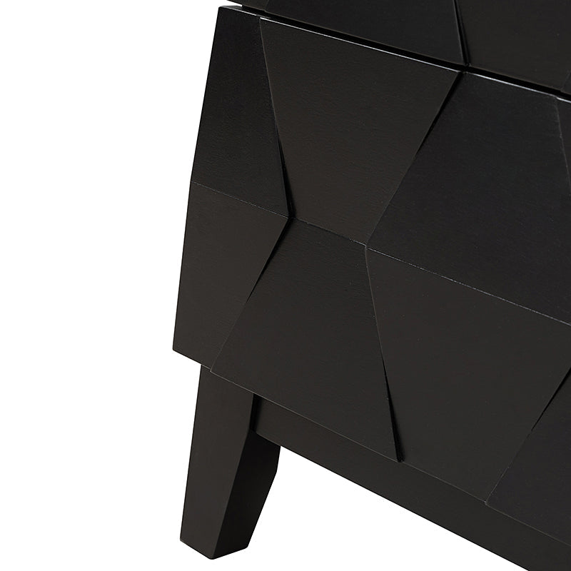 Kamu 2 - Drawer Nightstand Chest with Built-in Outlets(Optional Types)