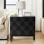 Kamu 2 - Drawer Nightstand Chest with Built-in Outlets(Optional Types)