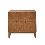 Kamu 2 - Drawer Nightstand Chest with Built-in Outlets(Optional Types)