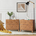 Kamu 2 - Drawer Nightstand Chest with Built-in Outlets(Optional Types)