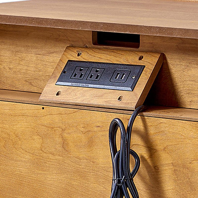 Kamu 2 - Drawer Nightstand Chest with Built-in Outlets(Optional Types)