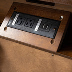 Kamu 2 - Drawer Nightstand Chest with Built-in Outlets(Optional Types)