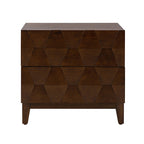 Kamu 2 - Drawer Nightstand Chest with Built-in Outlets(Optional Types)