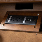 Kamu 2 - Drawer Nightstand Chest with Built-in Outlets(Optional Types)