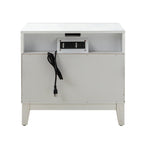 Kamu 2 - Drawer Nightstand Chest with Built-in Outlets(Optional Types)