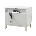 Kamu 2 - Drawer Nightstand Chest with Built-in Outlets(Optional Types)