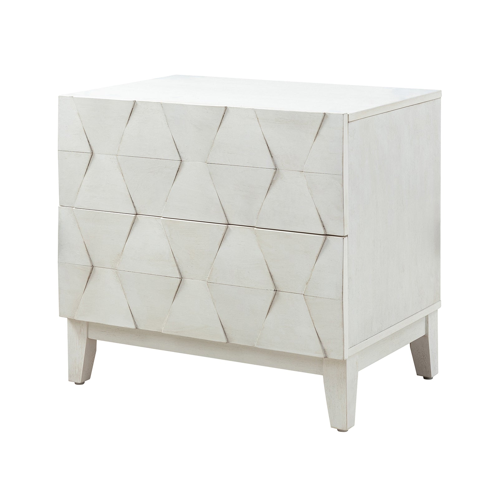 Kamu 2 - Drawer Nightstand Chest with Built-in Outlets(Optional Types)