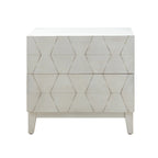 Kamu 2 - Drawer Nightstand Chest with Built-in Outlets(Optional Types)