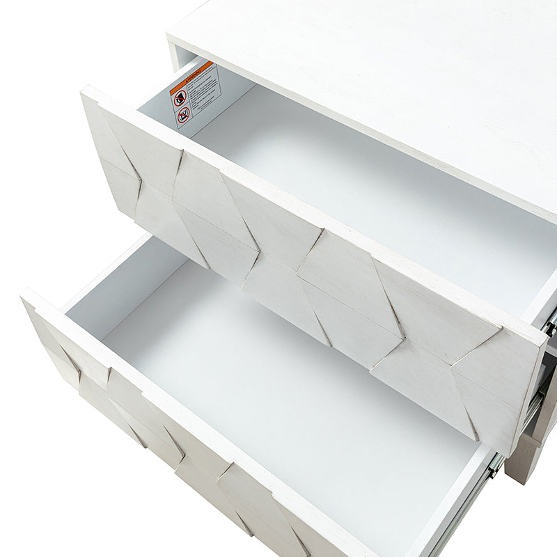 Kamu 2 - Drawer Nightstand Chest with Built-in Outlets(Optional Types)