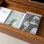 Lilian 2 - Drawer Mid Century Nightstand with Built-in Outlets(Optional Types)