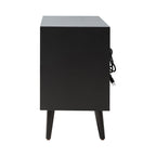 Lilian 2 - Drawer Mid Century Nightstand with Built-in Outlets(Optional Types)
