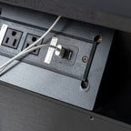 Lilian 2 - Drawer Mid Century Nightstand with Built-in Outlets(Optional Types)