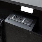 Lilian 2 - Drawer Mid Century Nightstand with Built-in Outlets(Optional Types)