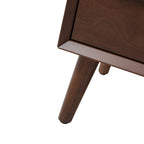 Lilian 2 - Drawer Mid Century Nightstand with Built-in Outlets(Optional Types)