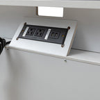 Lilian 2 - Drawer Mid Century Nightstand with Built-in Outlets(Optional Types)