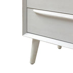 Lilian 2 - Drawer Mid Century Nightstand with Built-in Outlets(Optional Types)