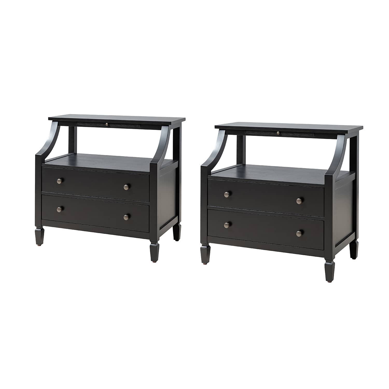 Grace 2 - Drawer Nightstand Chest with Built-in Outlets