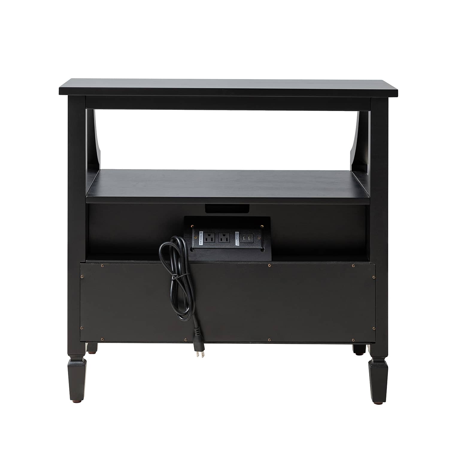 Grace 2 - Drawer Nightstand Chest with Built-in Outlets