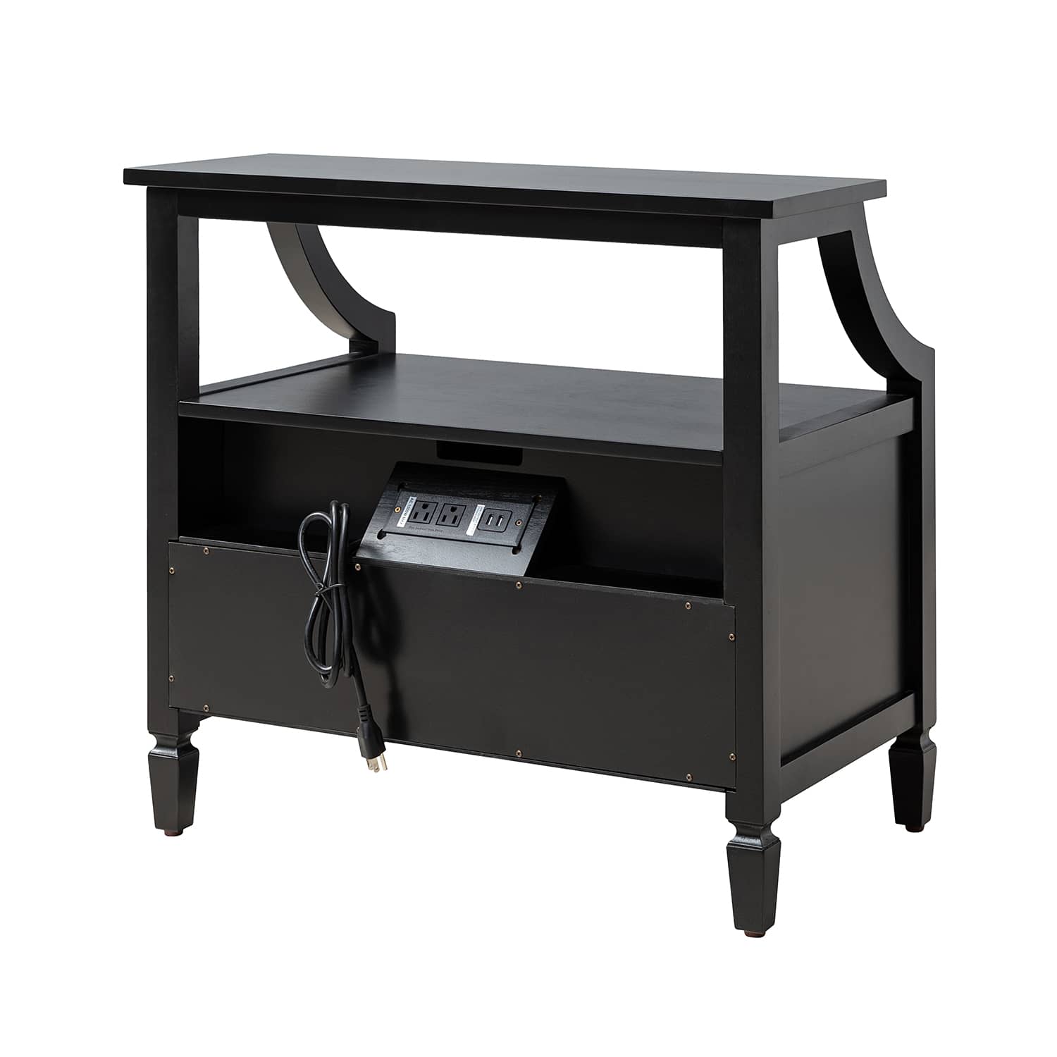 Grace 2 - Drawer Nightstand Chest with Built-in Outlets