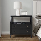Grace 2 - Drawer Nightstand Chest with Built-in Outlets