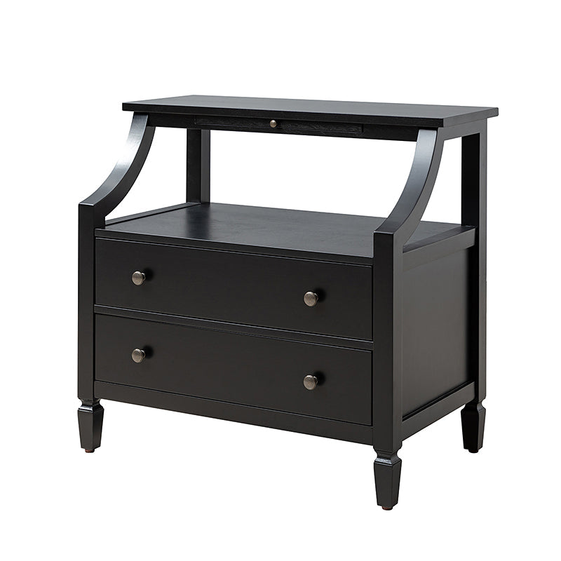 Grace 2 - Drawer Nightstand Chest with Built-in Outlets