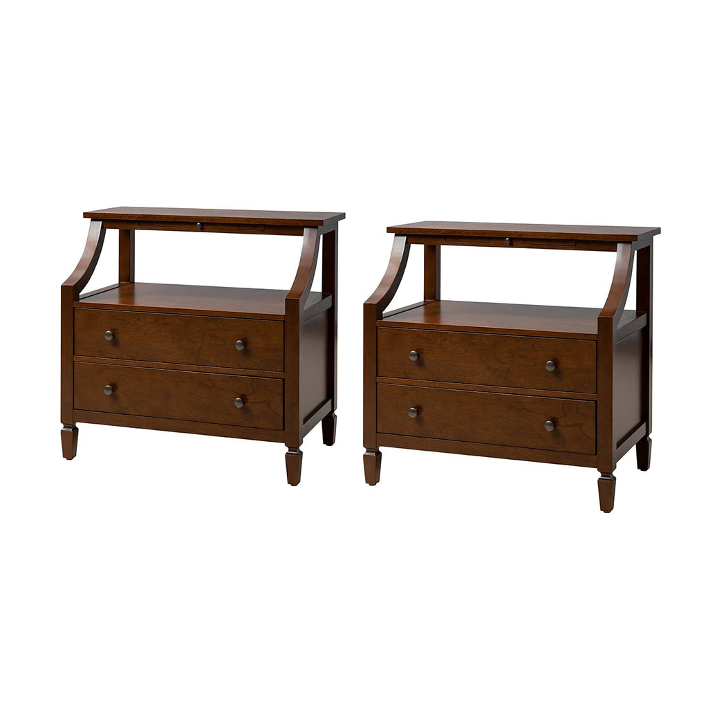 Grace 2 - Drawer Nightstand Chest with Built-in Outlets